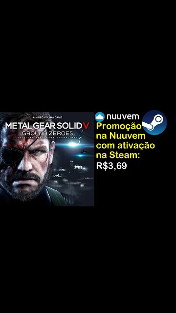 Promoção na Nuuvem/Steam: Metal Gear Solid V Ground Zeroes, por R$3,69