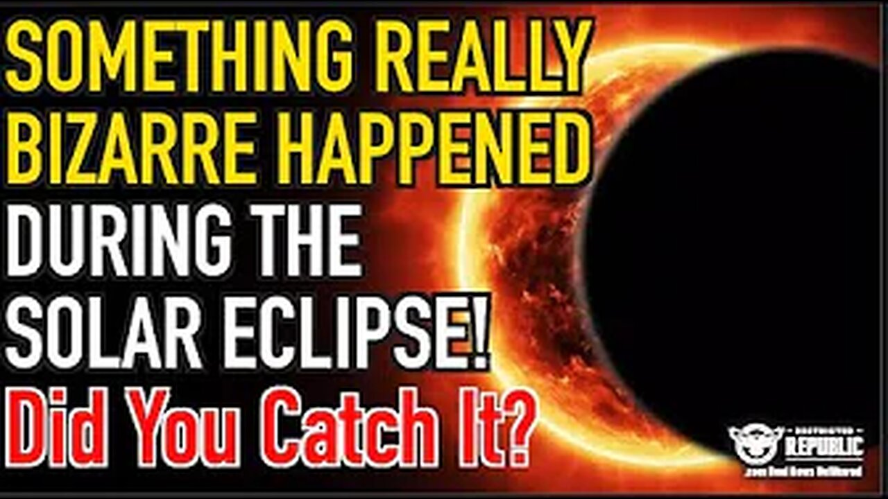 Something Really Bizarre Happened During The Solar Eclipse…Did You Catch It?