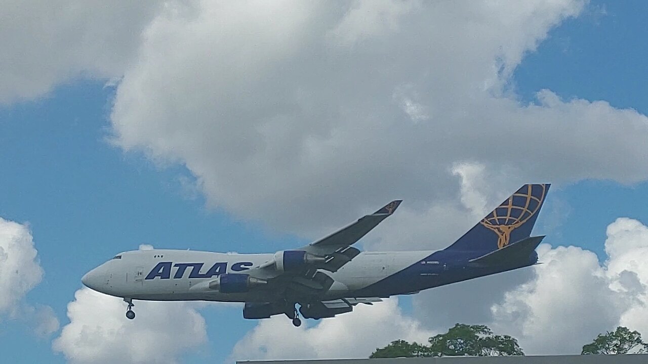 Boeing 747-400ERF N485MC coming from Miami to Manaus🇺🇸🇧🇷