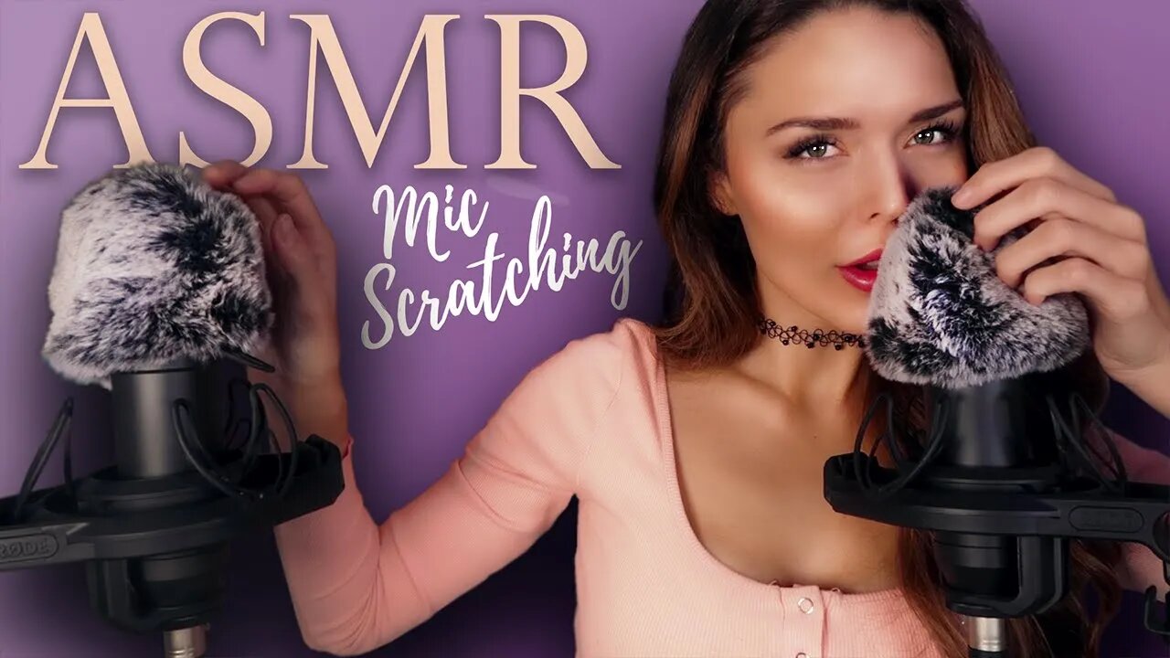ASMR // Slow Mic Scratching with Soft Whispers (SWEET DREAMS 😴)