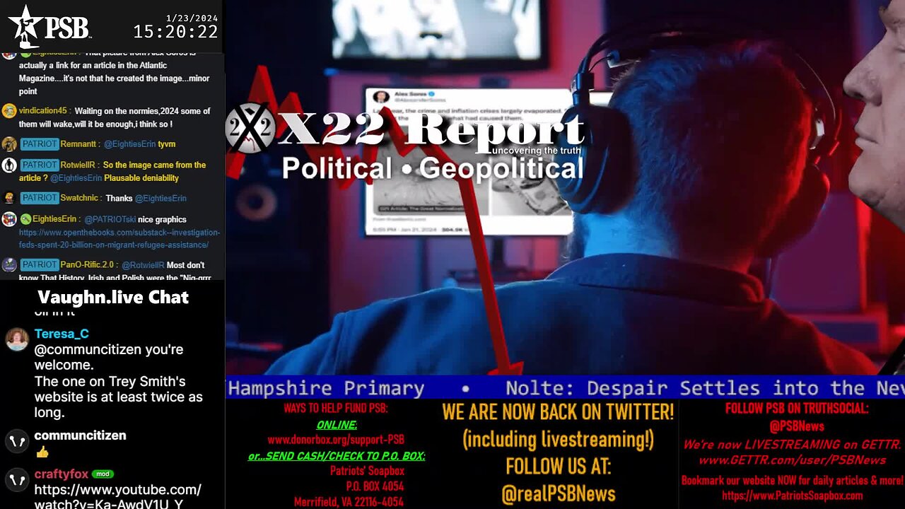 2024-01-23 15:12 EST - The PATRIOTski Tavern: