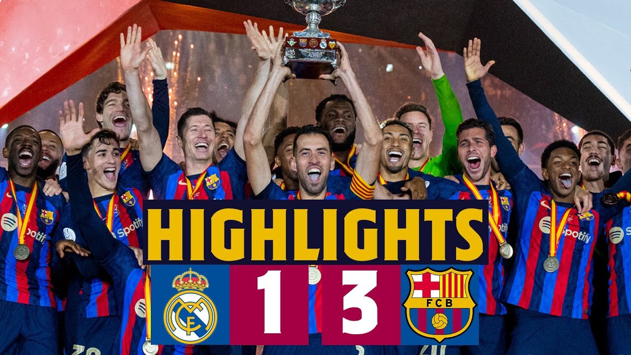 SUPER CHAMPIONS!! HIGHLIGHTS I MADRID 1-3 BARÇA | SPANISH SUPERCUP 🏆🔵🔴