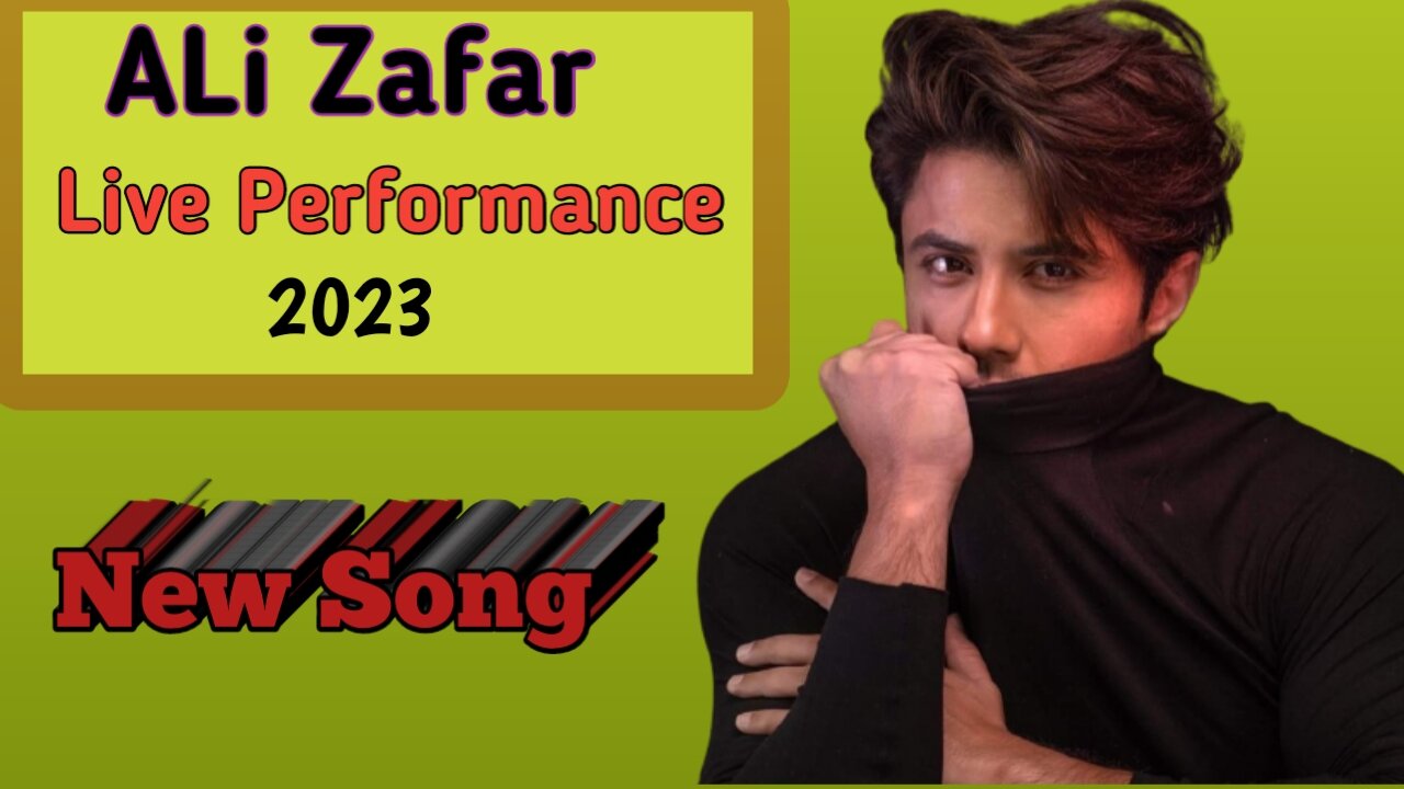 Ali Zafar new Urdu/Hindi song live performance