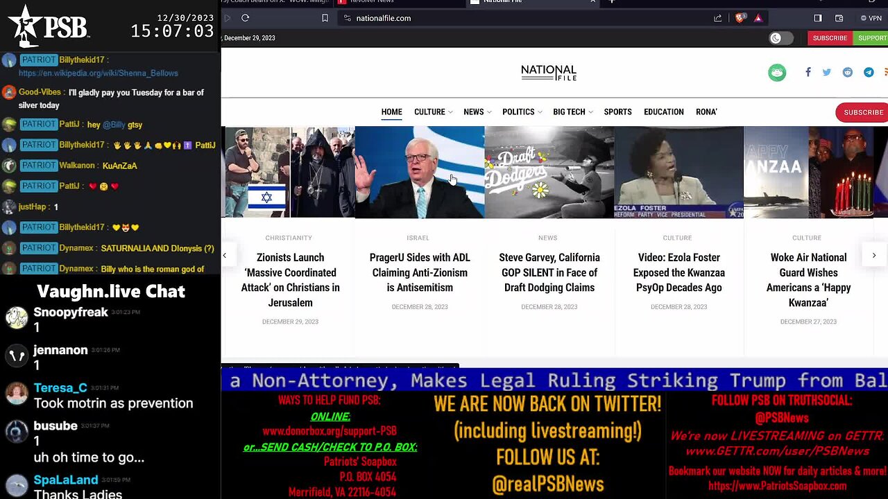 2023-12-30 15:00 EST - Modern Day America: with LC Mac and Snover