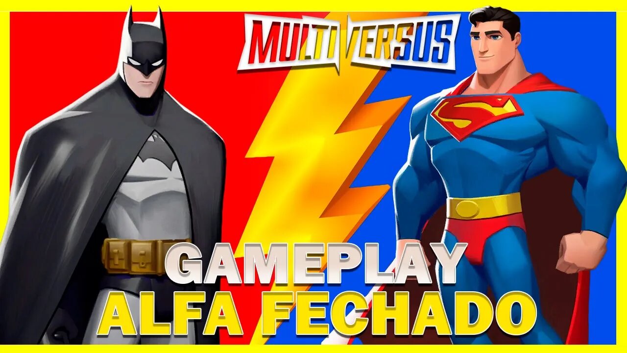 JOGUEI O ALFA FECHADO DO MULTIVERSUS!! JOGO SMASH DA WARNER BROS