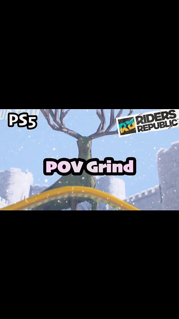 POV Snowboard Grind Experience | Lofi RIDERS REPUBLIC #shorts
