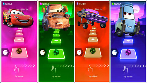 Lightning mcqueen diseny cars Tiles hop EDM Rush