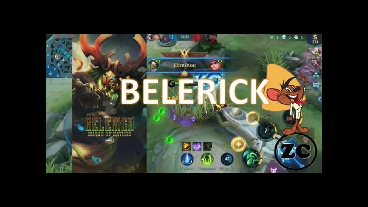 ML - Gameplay Belerick - Partida ligeirinha - ZC