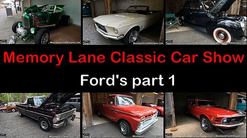 2024 Memory Lane Classic Car show in Hiawassee GA Featuring Fords