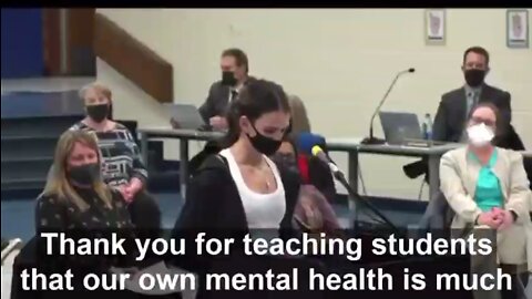 Student Mocks Insane Adults re Masking in Schools