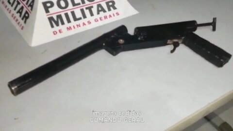 Preso com arma de fogo de fabricação artesanal no bairro figueira em Gov. Valadares