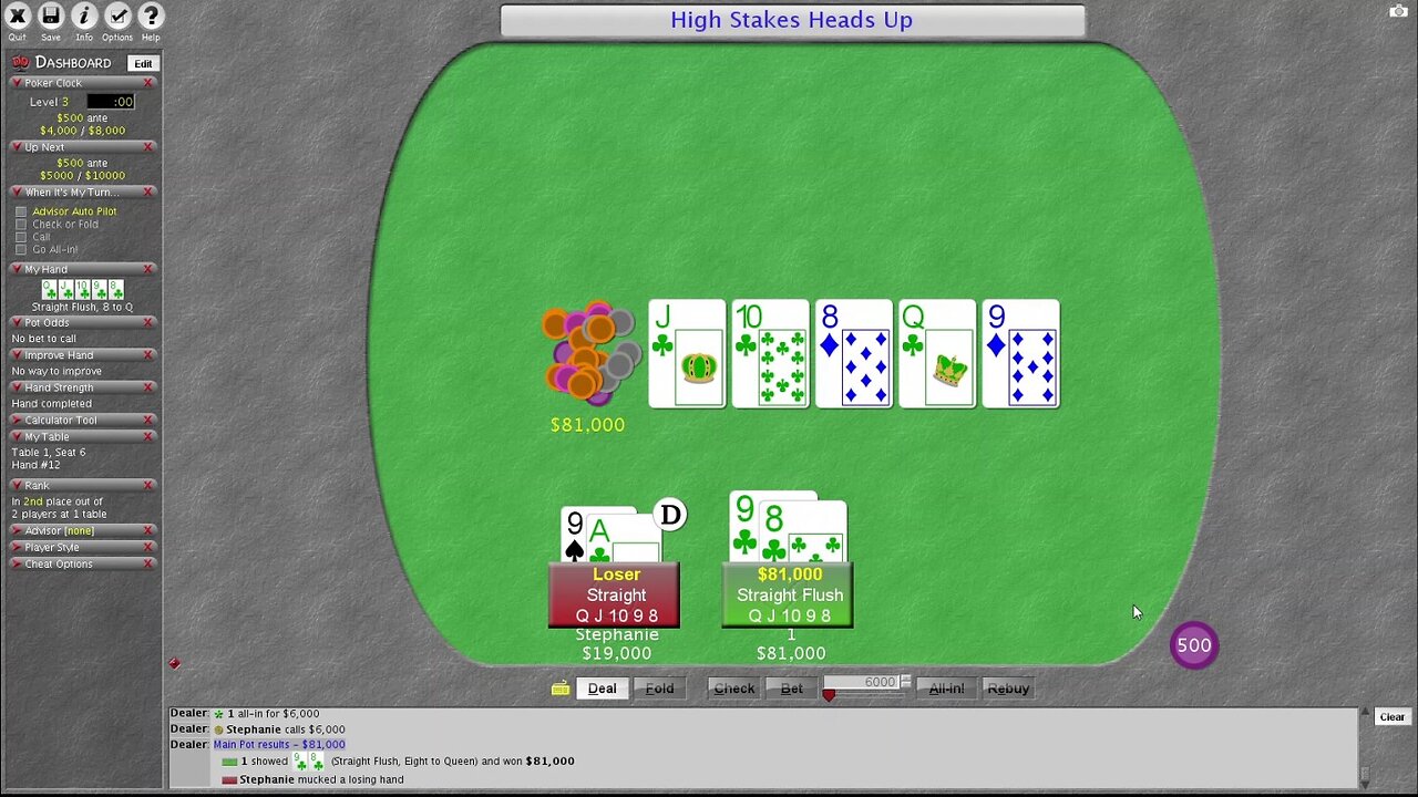 High Stakes H.U is hard ...DD Poker Live is harder