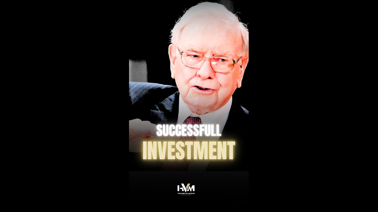 Warren Buffett revealing the key of successfull investments