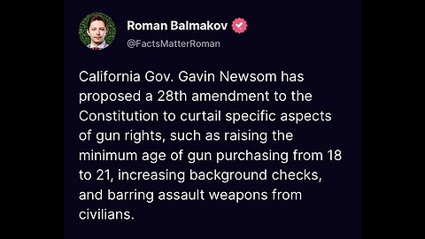 Captioned - CA Governor Newsom proposed 28th amendment