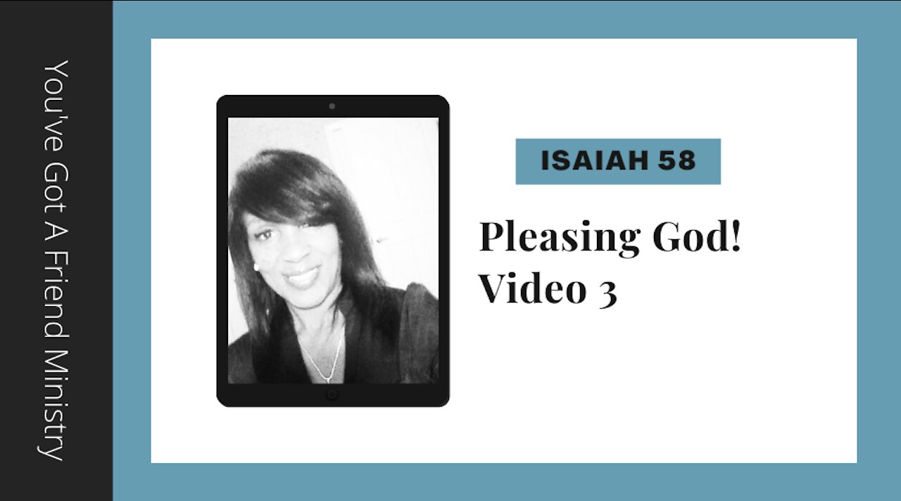 PLEASING GOD!