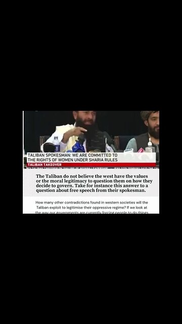 Taliban mocks the west on "freedom of speech"