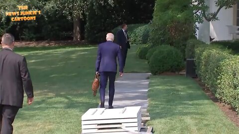 Biden goes the wrong way on return to the White House after spending time in Wilmington, DE.