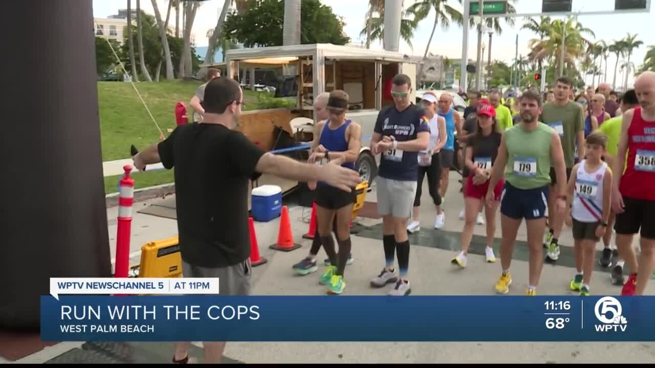 Neighbors support West Palm Beach officers in Run with the Cops