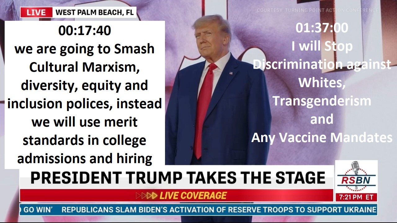 FULL SPEECH: President Donald J. Trump at Turning Point Action Conference - Day One - 7/15/23