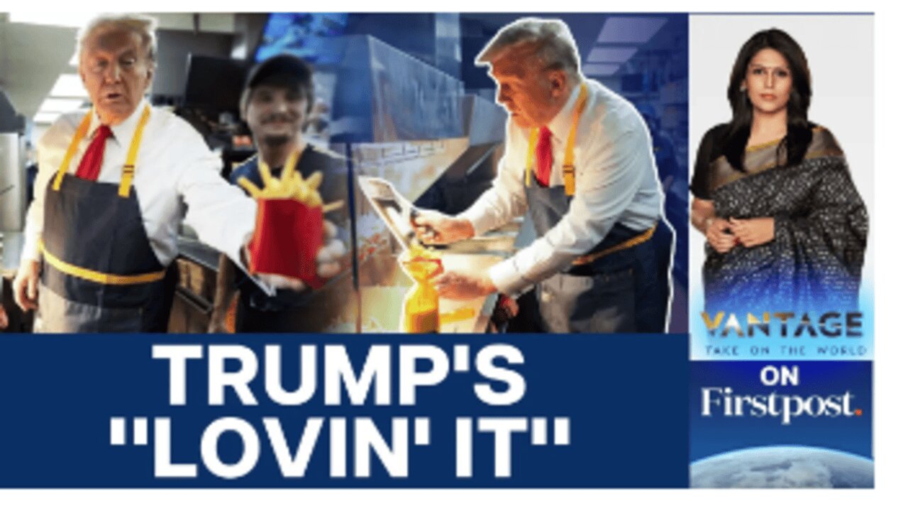 Trump at McDonald's: Serving Fries, Slamming Kamala | Vantage with Palki Sharma