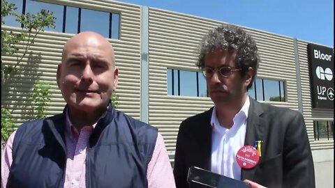 confronting the Ont Liberal party Steven Del Duca about Homeless in Ont