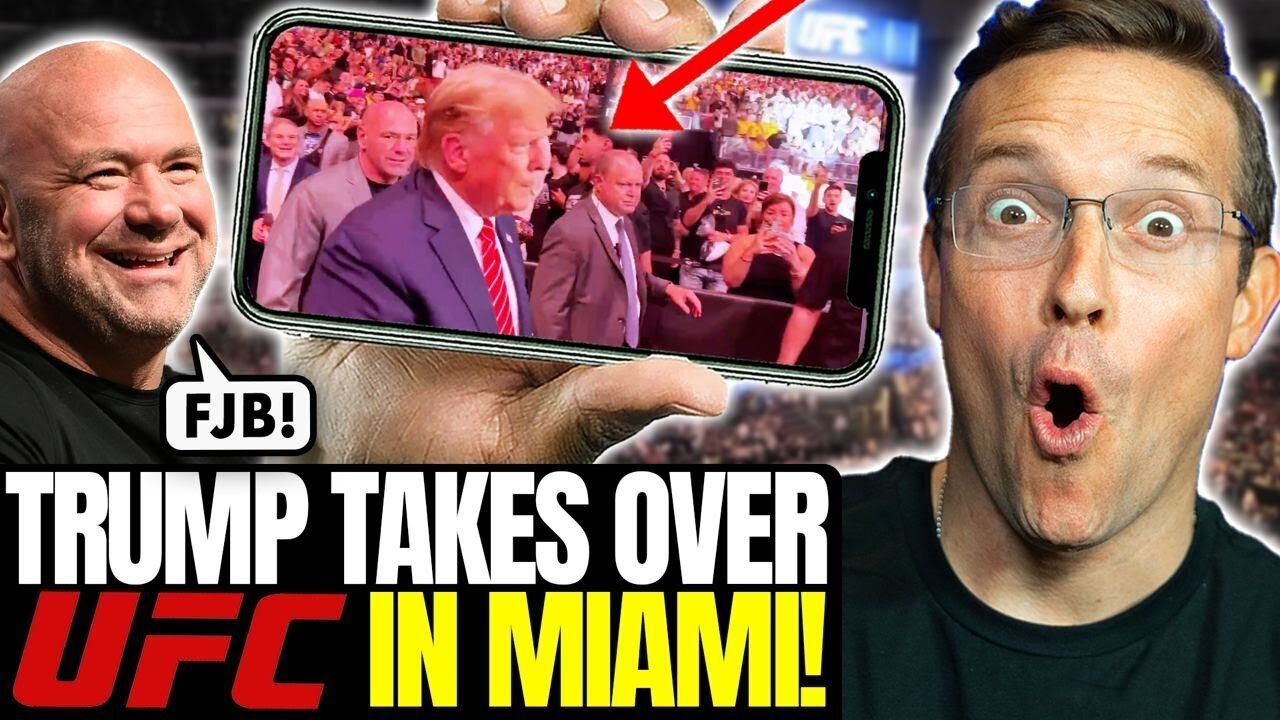 LEGEND: TRIUMPHANT TRUMP WELCOMED AT UFC IN MIAMI WITH THUNDEROUS HERO'S WELCOME🔥