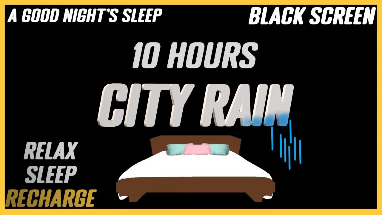 City Rain & Ambiance |Deep Sleep Sounds