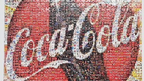 Coca Cola Photomosaic Jigsaw Puzzle Time Lapse