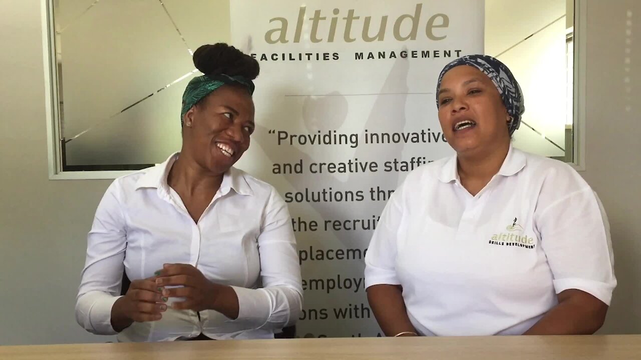 SOUTH AFRICA - Cape Town - Cindy Klaas gets a Learnership (Video) (u7U)