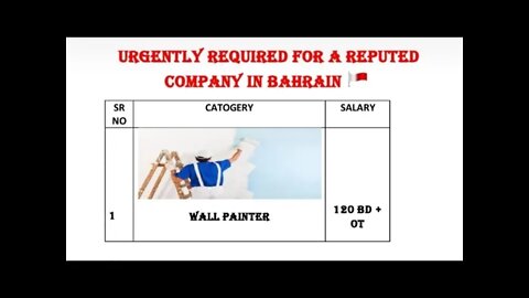 BAHRAIN JOB PENTET JOB urgent Requirement For Walpenter in Bahrain penter @FC Enterprise