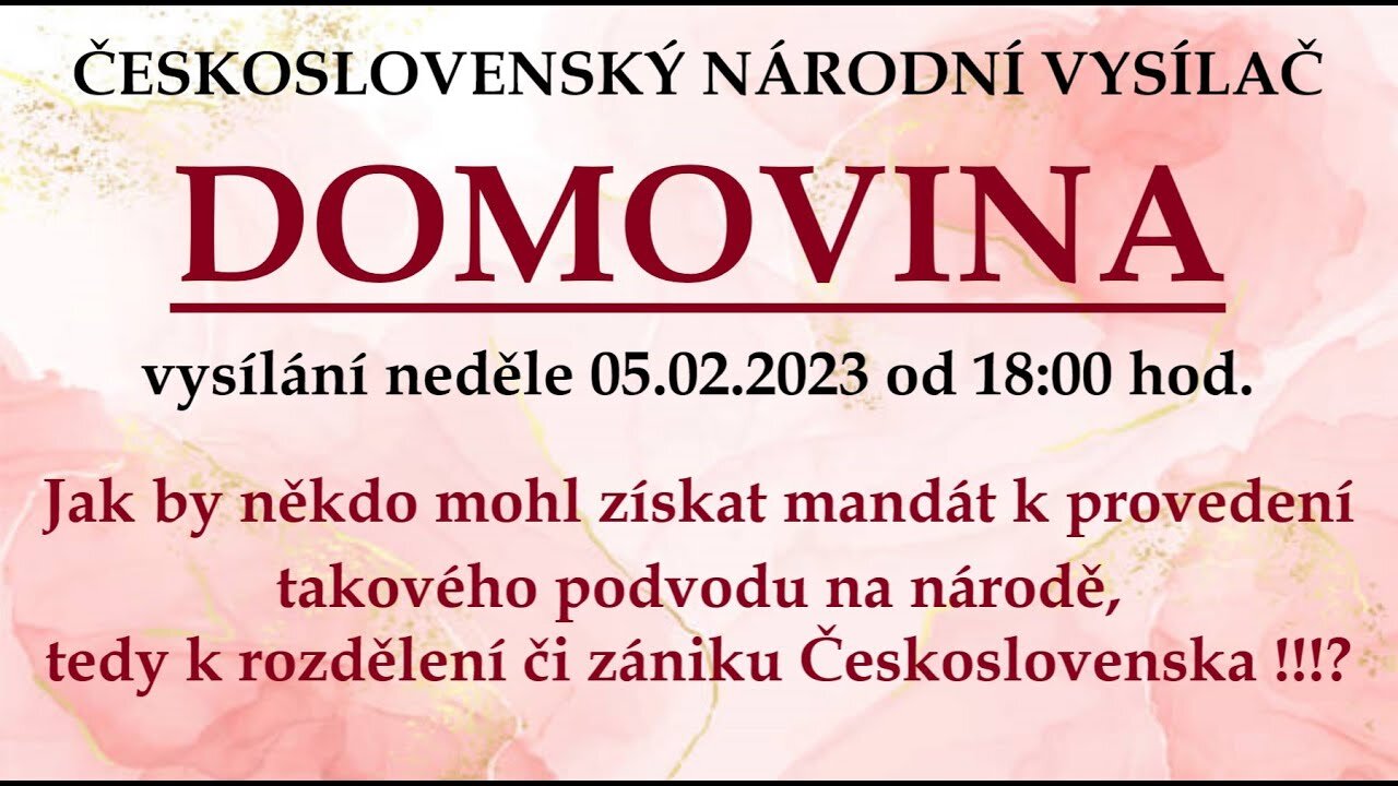 Jak by mohl někdo získat mandát k provedení podvodu na národě ?! | vysílání 05.02.2023