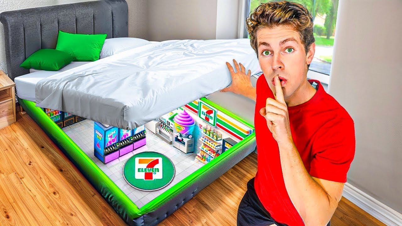 I Built a SECRET 7-11 in My Room!