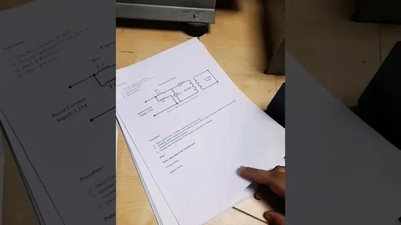 Short circuit test of a transformer#shorts #transformers #electronic #electrical