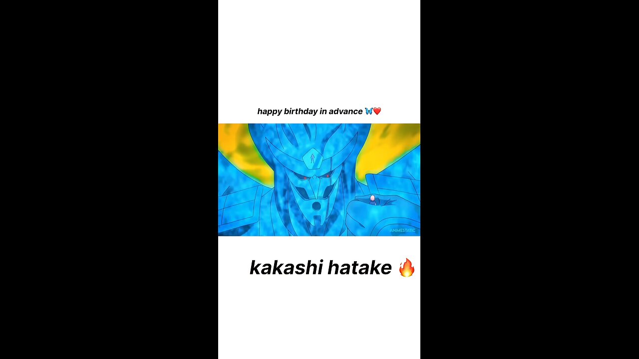 Happy Birthday kakashi sense #naruto universe #kakashi #obito