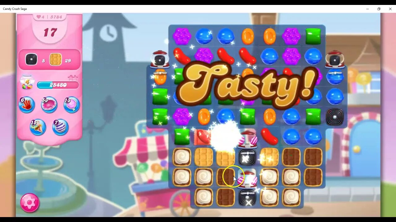 Candy Crush Level 5784 Talkthrough, 33 Moves 0 Boosters