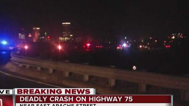 Highway 75 shut down due to a deadly crash
