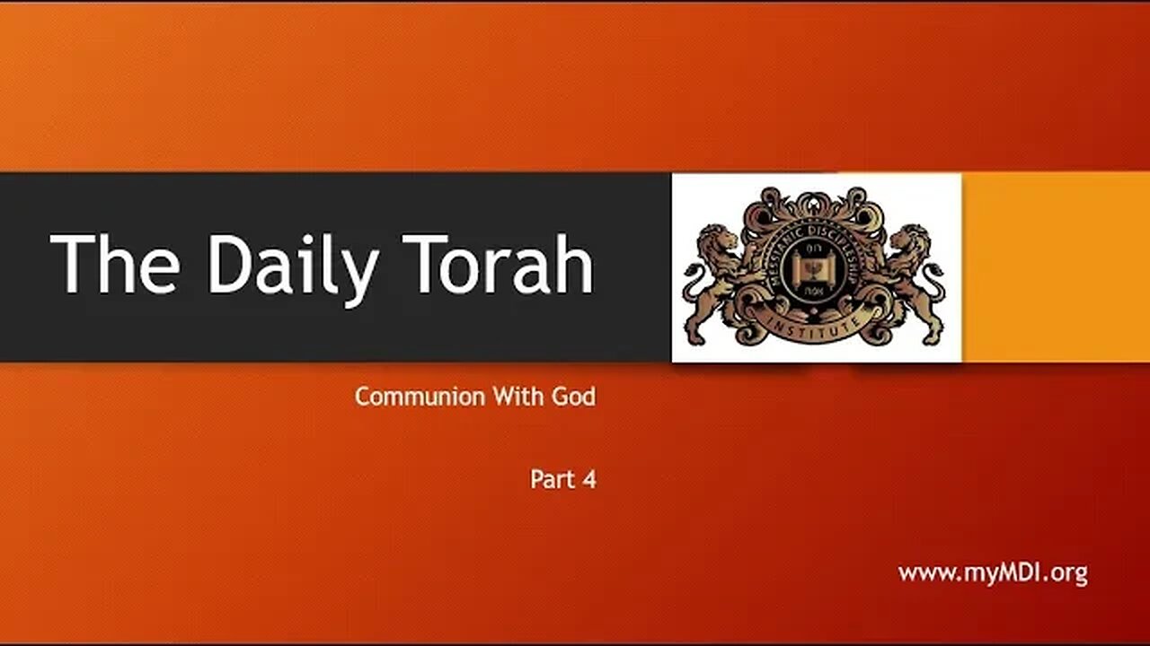 Communion with God - Part 4