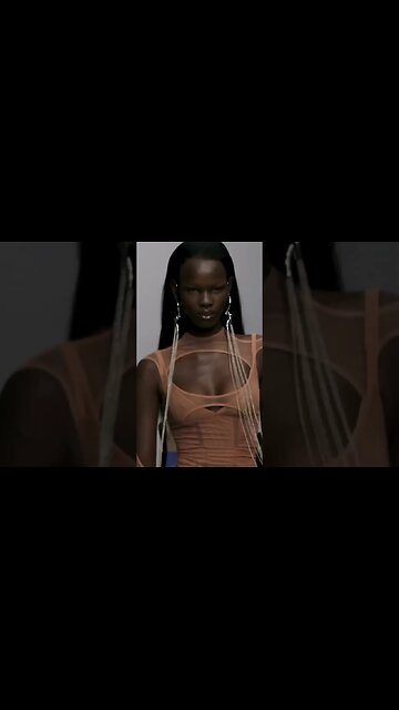 Shanelle Nyasiase in Mugler Spring/Summer 2020 FashionShow