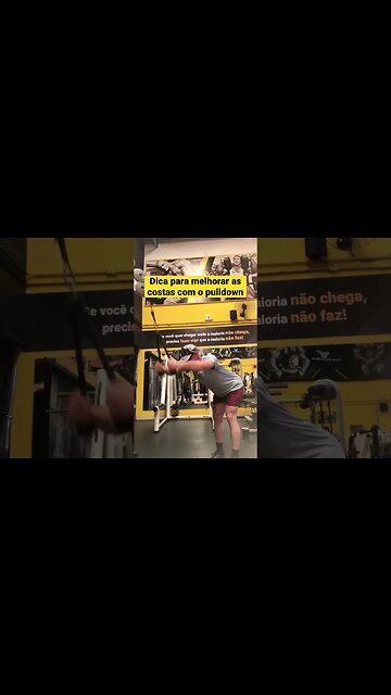 Dica para melhorar as costas com o pulldown #shorts #musculação