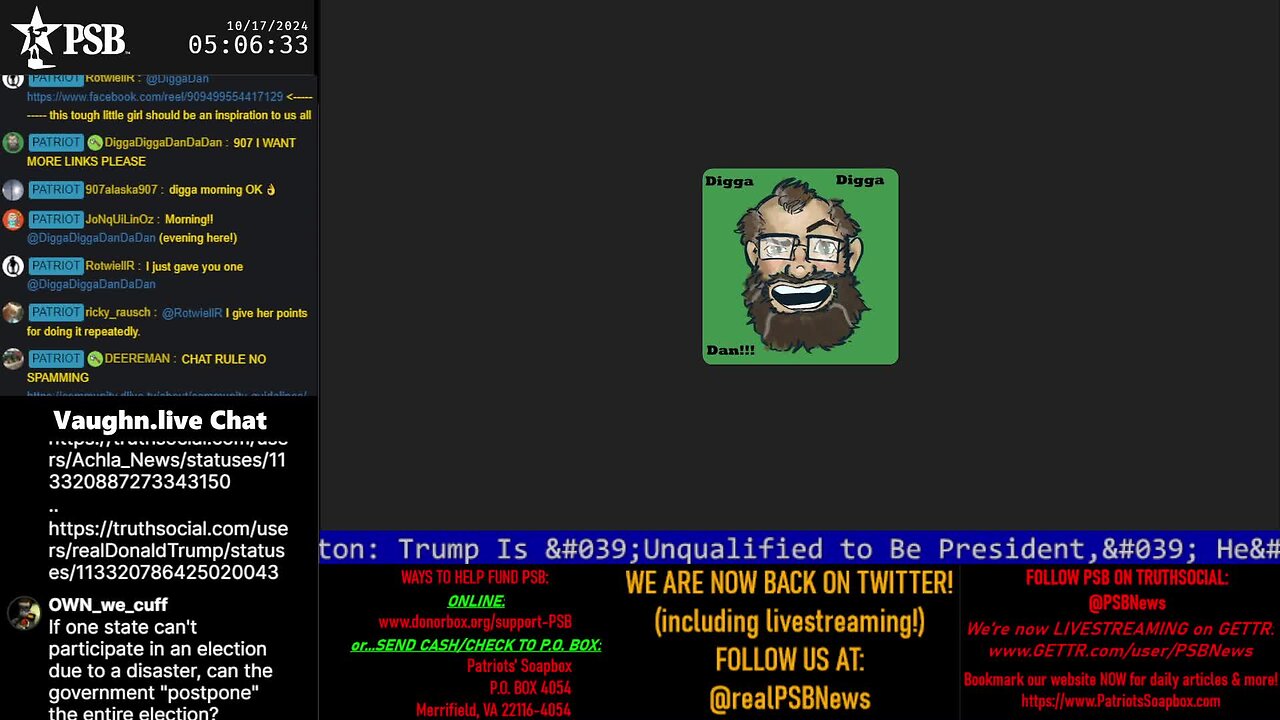 2024-10-17 05:00 EDT - The DiggaDiggaDan Show: