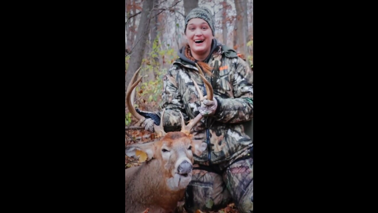 Her First Buck is a Giant