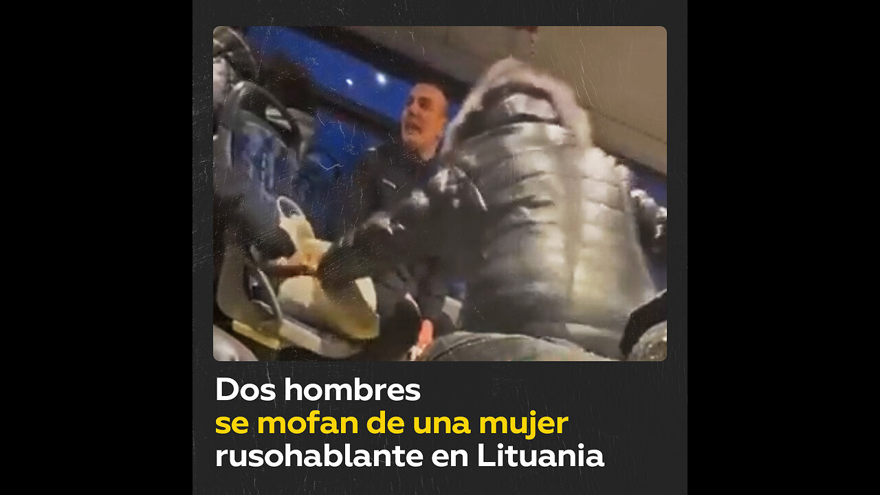 Dos hombres arrebatan un móvil y se mofan de una mujer rusohablante en Lituania