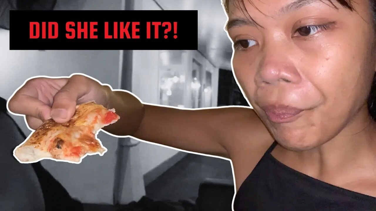 THAI GIRL EATS PIZZA FOR THE FIRST TIME