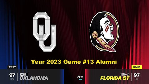 CFB 24 Oklahoma Sooners Vs Florida State Year 2023 Alumni