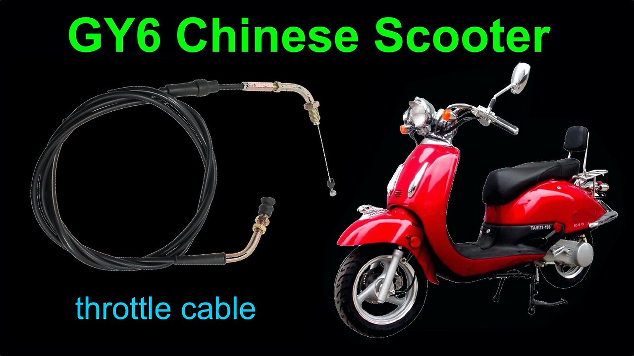 Throttle cable replacement on a 150cc GY6 Chinese scooter