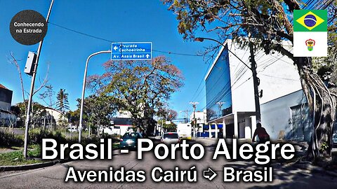 🚗 🌞 Dirigindo por Porto Alegre, avenidas Cairú ➡️ Brasil.