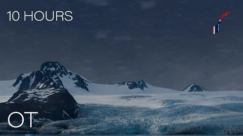 Blizzard at Lilliehook Glacier | Howling wind & blowing snow | Relax | Study| Sleep| Winter Ambience