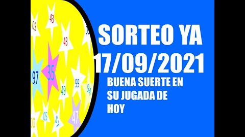 SORTEO YA NUMERO PROBABLE 17 SEPTIEMBRE 2021