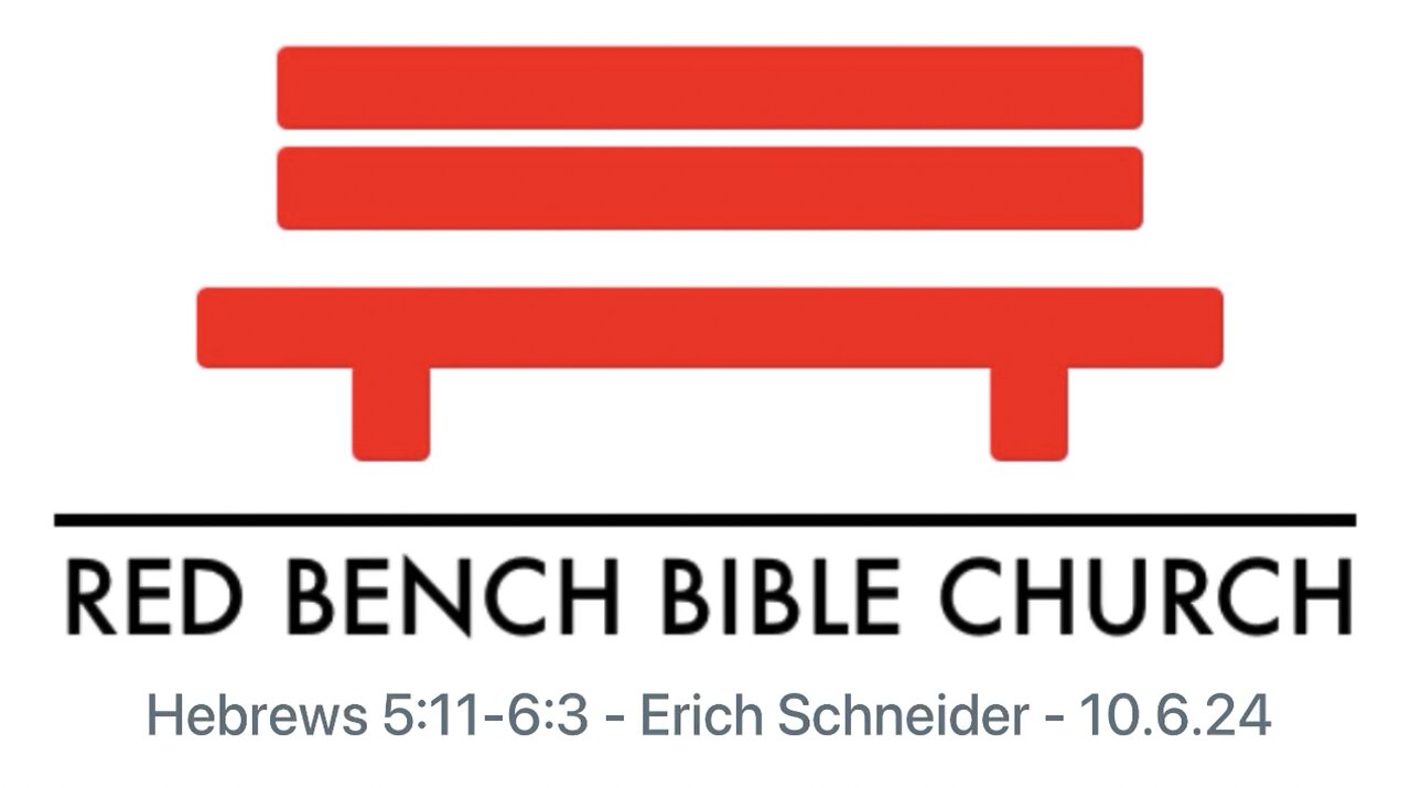 Hebrews 5:11-6:3 - Don't Be Lazy! Listen to the Son, Who Is God - 10.6.24