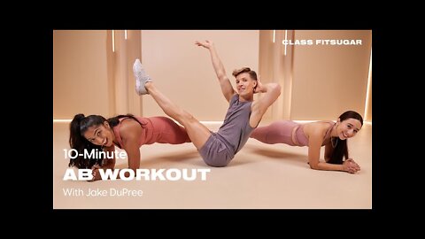 10-Minute Ab Workout With Jake Dupree | POPSUGAR FITNESS